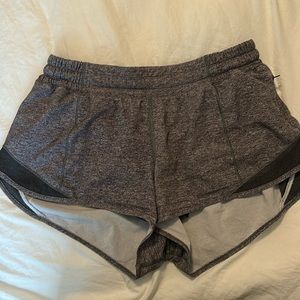 Hotty Hot Low-Rise Lined Short 2.5" | color: Grey | size: 8